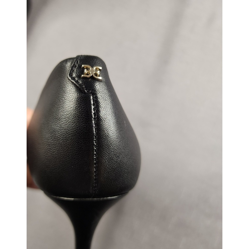 Sam Edelman Hazel Black Leather Pointed Toe Stiletto Sexy Pumps Heels Size 5.5 - Picture 8 of 10